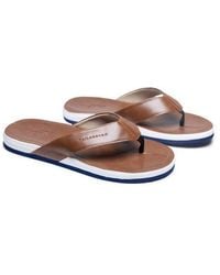 Tailorbyrd - Tim Faux Leather Flip Flop - Lyst