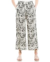 Max Studio - Wide Leg Pull-On Crop Pants - Lyst