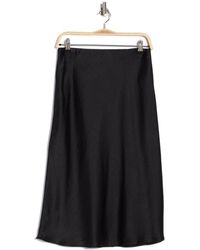 Nordstrom Rack - Textured Satin Midi Skirt - Lyst