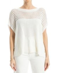 Max Studio - Open Weave Dolman Tank - Lyst