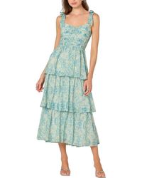 Astr - Tiered Tie Strap Sundress - Lyst