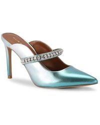 Kurt Geiger - Metallic Pointed Mule Slides - Lyst