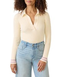 Faherty - Shiloh Organic Cotton & Cashmere Polo Sweater - Lyst