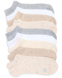 Lucky Brand - 9-Pack Assorted Speckle Rib No Show Socks - Lyst