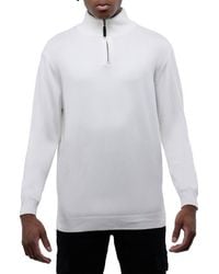 Xray Jeans - Quarter Zip Mock Neck Sweater - Lyst