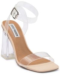 steve madden flat clear sandals