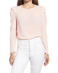 Gibsonlook - Pleated Sleeve Top - Lyst