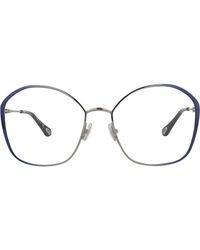 Chloé - Core 57Mm Rectangular Optical Glasses - Lyst