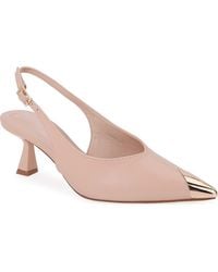 BERNESS - Vianna Cap Toe Slingback Pump - Lyst
