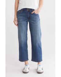 Kut From The Kloth - Lucy High Waist Double Button Wide Leg Jeans - Lyst
