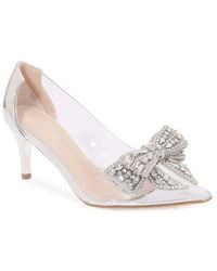 BERNESS - Nala Rhinestone Clear Pump - Lyst