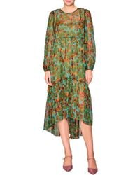 MELLODAY - Tiered High-Low Long Sleeve Dress - Lyst