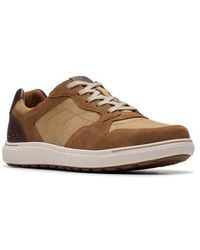 Clarks - Mapstone Lace-Up Leather Sneaker - Lyst