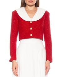 Alexia Admor - Clementine Tweed Crop Jacket - Lyst