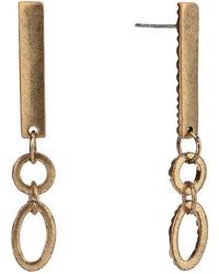 The Sak Bar Link Drop Earrings In Gold At Nordstrom Rack - Metallic
