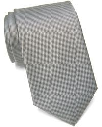 Calvin Klein - Silver Spun Solid Tie - Lyst