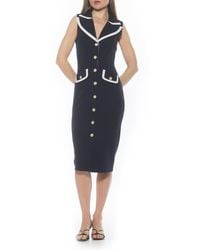 Alexia Admor - Jean Sheath Dress - Lyst