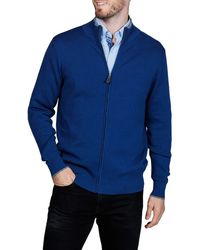 Tailorbyrd - Fine Knit Full Zip Jacket - Lyst
