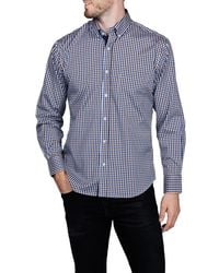 Tailorbyrd - Classic Fit Check Print Performance Button-Down Shirt - Lyst