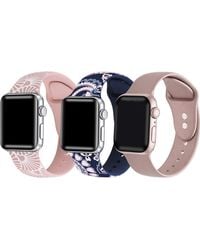 The Posh Tech - Assorted 3-Pack Silicone Apple Watch Watchbands - Lyst
