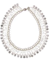 Saachi - Madame Beaded Collar Necklace - Lyst