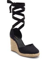 Reformation - Camilla Lace Up Espadrille Wedge Sandal - Lyst