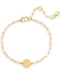 Kate Spade - Initial Charm Chain Bracelet - Lyst