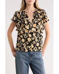 Ulla Johnson - Lilo Flutter Sleeve Top - Lyst