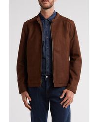 Frye - Café Racer Leather Jacket - Lyst