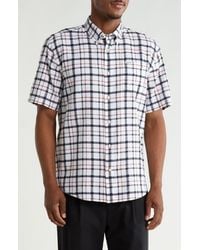 Barbour - Glover Short Sleeve Linen & Cotton Blend Button-Up Shirt - Lyst