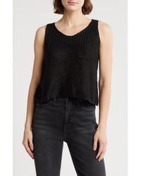 Love By Design - Bay Open Knit Tank - Lyst