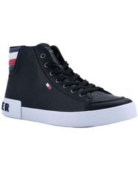 tommy hilfiger high top shoes