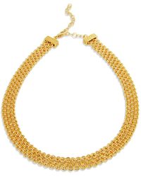 Savvy Cie Jewels - Mesh Necklace - Lyst