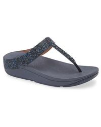 Fitflop - Fino Quartz Wedge Flip Flop - Lyst