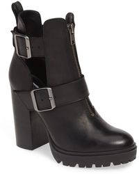 steve madden lavish buckle bootie