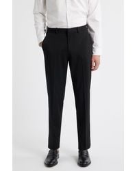 Open Edit - Slim Fit Solid Flat Front Stretch Suit Pants - Lyst