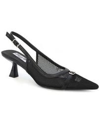Seven7 - Mesh Pointed Toe Slingback Pump - Lyst