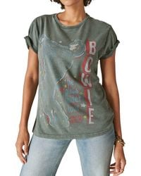 Lucky Brand - Bowie Glass Spider Oversize Graphic T-shirt - Lyst