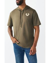 TRUE RELIGION - Buddha Hoodie Tee - Lyst