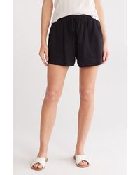 Splendid - Marseille Linen Blend Drawstring Shorts - Lyst