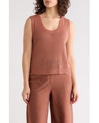 Max Studio - Knit Shell Top - Lyst