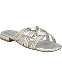 Calvin Klein - Tianela Flat Strappy Dress Sandals - Lyst