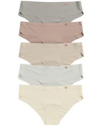 Danskin - 5-Pack Microfiber Dolphin Leg Hipster Briefs - Lyst