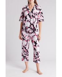 Donna Karan - Print Capri Knit Pajamas - Lyst