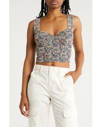 Lulus - Perfectly Abloom Corset Top - Lyst