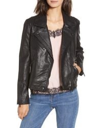 Blank NYC - Faux Leather Moto Jacket - Lyst