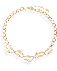 Nordstrom - Textured Curb Link Chain Necklace - Lyst