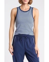90 Degrees - Seamless Ribbed Striped Tank - Lyst
