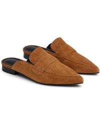 7 For All Mankind - Leather Loafer Mule - Lyst