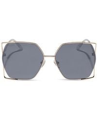 DIFF - 61Mm Dawn Geometric Sunglasses - Lyst